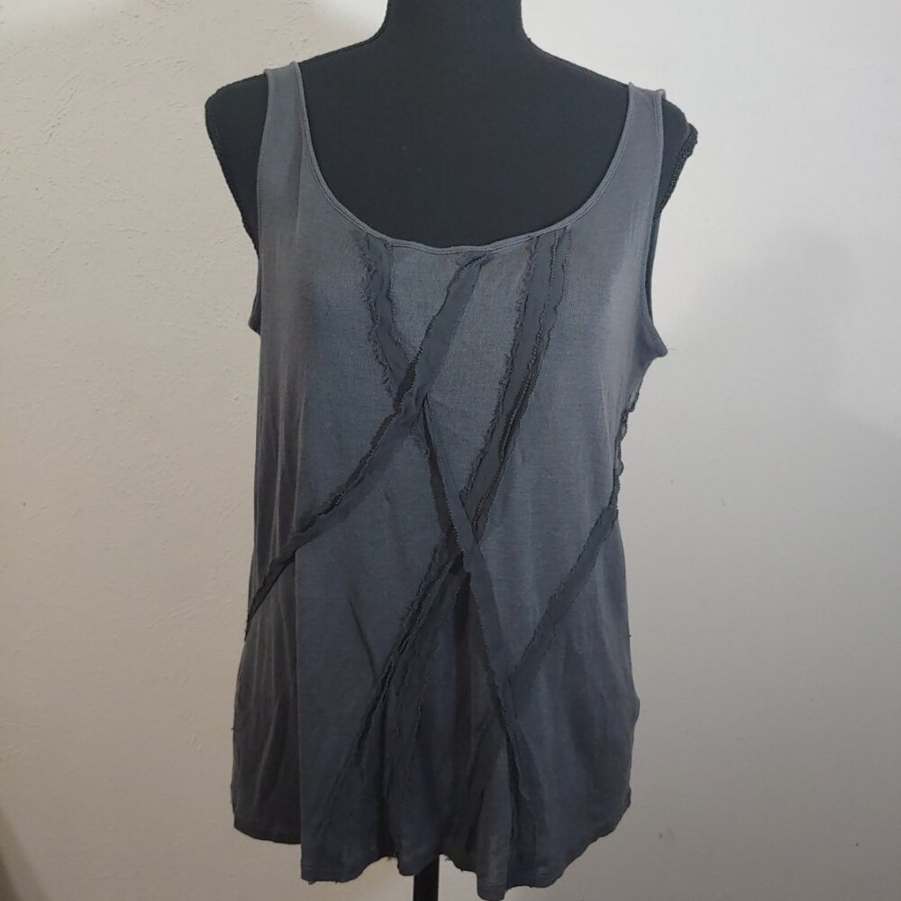 Eileen Fisher Silk Blend Sleeveless Shell Blouse Layering Tank Top Set of 2